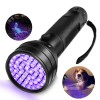 Lanterna UV 51 LED 380nm ProCart, Detectare Fluorescente, Verificare Bancnote, Aliaj Anticoroziv, Uz Profesional, Negru