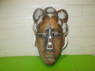 Arta africana SCULPTURA in LEMN - masca tribala foto