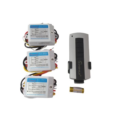 Kit lustra cu telecomanda RF cu 3 receptoare AYK018 foto