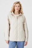 Medicine geaca femei, culoarea bej, de tranzitie, oversize