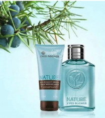 SET Apa de toaleta NATURE HOMME GAIAC-IENUPAR Yves Rocher, 75 ml + GEL DUS 200ml foto