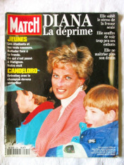 Revista &amp;quot;PARIS MATCH - Diana La deprime&amp;quot;, Aprilie, 1994. In limba franceza foto