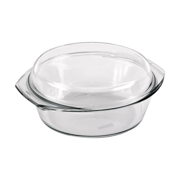 Vas termorezistent rotund cu capac-0.7L/Simax