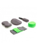 Set burete auto cu microfibre pentru detailing auto 9 piese/set