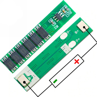 Modul incarcare / Placa protectie 1 acumulatori 18650 / BMS 1S ( 15A ) (b.680) foto