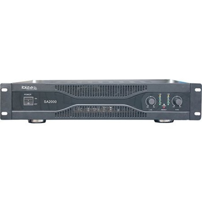Amplificator Ibiza, XLR, RCA, jack 6.3 mm, 2 x 1000 W Amplificator Ibiza, XLR, RCA, jack 6.3 mm, 2 x 1000 W