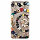 Husa silicon pentru Huawei Y6 2017, Colorful Buttons Spiral Wood Deck