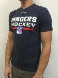 New York Rangers tricou de bărbați Locker Room 2016 navy - S, Reebok