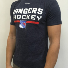 New York Rangers tricou de bărbați Locker Room 2016 navy - S