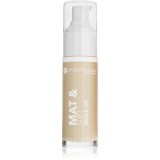 Bell Hypoallergenic Mat&amp;Soft make-up usor matifiant culoare 04 Golden Beige 30 ml
