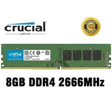 Memorie ram Crucial 8GB DDR4 2666MHz CL19 1.2v Single Ranked foto