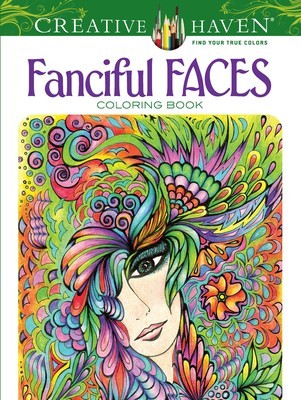 Creative Haven Fanciful Faces Coloring Book foto