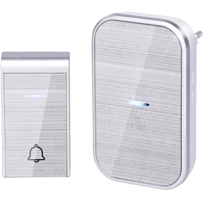 Sonerie Fara Fir/ Wireless SofiaCONCEPT&amp;reg;, IP44, 36 Melodii, 1 Receptor, Crystal Silver foto