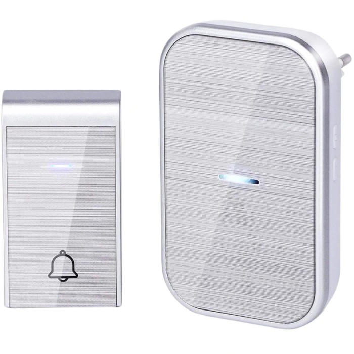 Sonerie Fara Fir/ Wireless SofiaCONCEPT&reg;, IP44, 36 Melodii, 1 Receptor, Crystal Silver