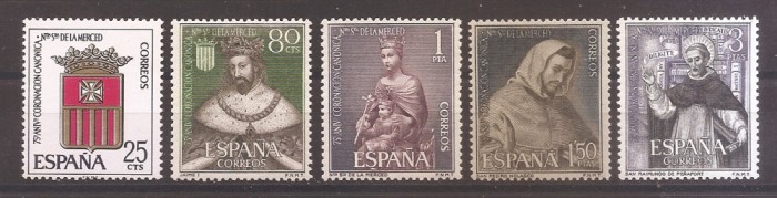 Spania 1963 - 75 de ani de la &Icirc;ncoronarea Maicii Domnului, MNH