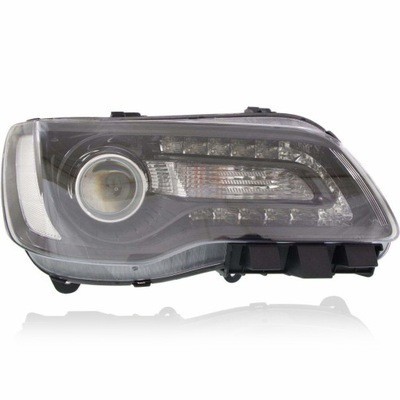 Far CHRYSLER 300, 2015-2017, TYC, fata, partea dreapta, Tip=USA; tip bec HiR2+LED+PY24W; manual; negru; Omologare: SAE; foto