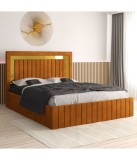 Pat Tapitat Ianis Caramiziu+ Saltea Lux Ortopedica 140x200cm