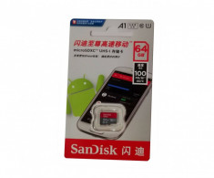 Card Memorie SanDisk 64GB Clasa 10 Micro SD foto