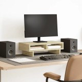 VidaXL Suport de monitor, stejar sonoma, 50x27x15 cm, lemn prelucrat