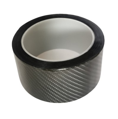 Banda anti-coliziune, De protectie, Din carbon, Gri, 5m x 5 cm foto