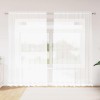 VidaXL Perdele cu perdele Alb 500x100cm Poliester 4107770