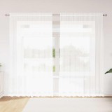 vidaXL Perdele cu perdele Floral Alb 200 x 240 cm Poliester
