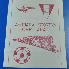 program Program retur 1981-1982 CFR Arad