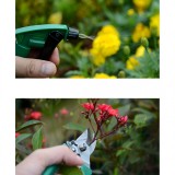 Set 12 Unelte de Gradina, Flippy, pentru Plantare Prelucrare Sol si Ingrijire Plante, Material PVC si Cardboard, Cutie Inclusa, 37x28 cm, Verde deschi