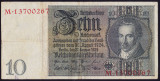 Bancnota Germania 10 Reichsmark 1929 - P190a VF