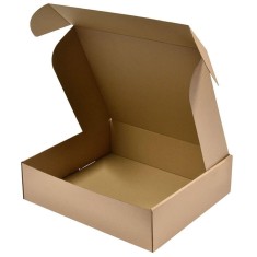 Set 50 Cutii cu Autoformare, 186x123x80 mm, Carton Natur foto