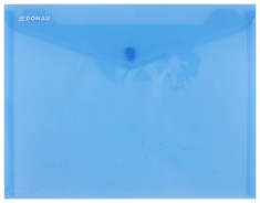 Mapa Pp Protectie Documente A5 Landscape, Inchidere Cu Capsa, 10/set, Donau - Albastru Transparent foto