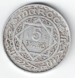 Moneda 5 francs 1951 - Maroc