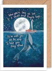 Felicitare - Lost at Sea Fox &amp; Whale | The Art File