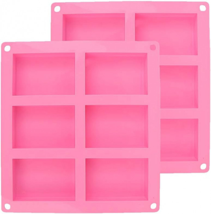 Set 2 forme din silicon BluVast, 22.1 x 20.3 x 2.5, roz