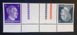Germania (1941) "Efigie" (6Pf Violet + 2 C&acirc;mpuri cu Linii de Siguranță + 4Pf Albastru Răsturnat) cu Margini de Carnet (MINT / Neștampilat) CLK1