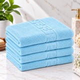 Cumpara ieftin Set 4 Prosoape Baie Lux Bumbac 100% Bleu 550 GSM -50X90 Cm