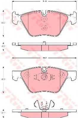 Set placute frana,frana disc BMW Seria 1 Cupe (E82) (2007 - 2013) TRW GDB1662 foto