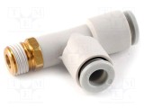 Teu filetate SMC, mufabil alamă/ polipropilenă, 1&divide;10bar, Filet M5