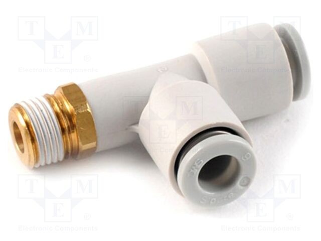 Teu filetate SMC, mufabil alamă/ polipropilenă, 1&divide;10bar, Filet M5