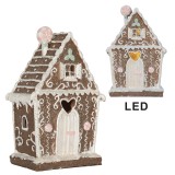 Cumpara ieftin Casuta Turta Dulce polirasina multicolora led 14x9x21 cm