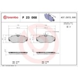 Placute frana Citroen Jumper I Box (230l) 02.94-04.02, Jumper I Bus (230p) 02.94-04.02, Jumper I (230) 03.94-04.02; Fiat Ducato Box (230) 03.94-05.05, BREMBO