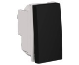 Intrerupator simplu 1M Flexo Himel negru mat