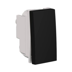 Intrerupator simplu 1M Flexo Himel negru mat