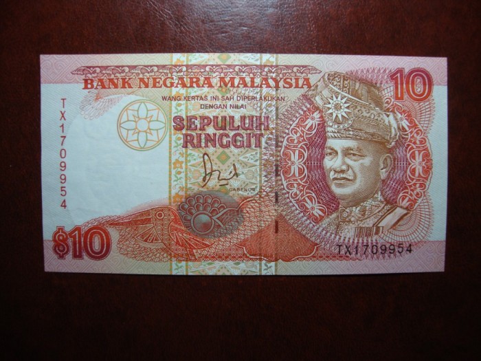 MALAEZIA 10 RINGGIT 1989 XF++