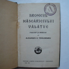 Hronicul mascariciului Valatuc - Alexandru O. Teodoreanu (1928)