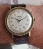 Ceas original Teriam Incabloc 17 Rubis, Swiss, in stare perfecta, curea piele, Analog, Elegant, Mecanic-Manual