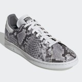 Pantofi sport barbati Adidas Originals Stan Smith Snakeskin, 42, 42 2/3, 43 1/3, Piele naturala, Antracit