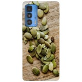 Husa compatibila cu Motorola Moto G22 model Pumkin seeds, Silicon, TPU, Viceversa, Transparent, Carcasa