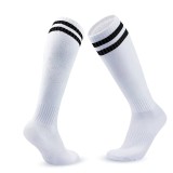 Sosete lungi pentru dama, SS079, Alb/Negru, marime universala