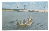 457 - CONSTANTA, ship &amp; boat, Romania - old postcard - unused